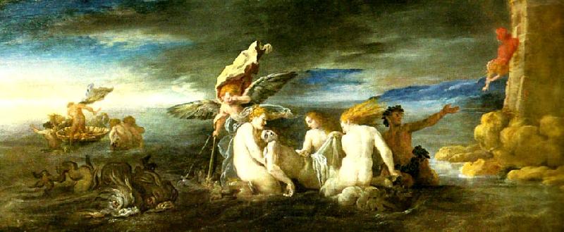 Domenico Fetti hero och leander Spain oil painting art